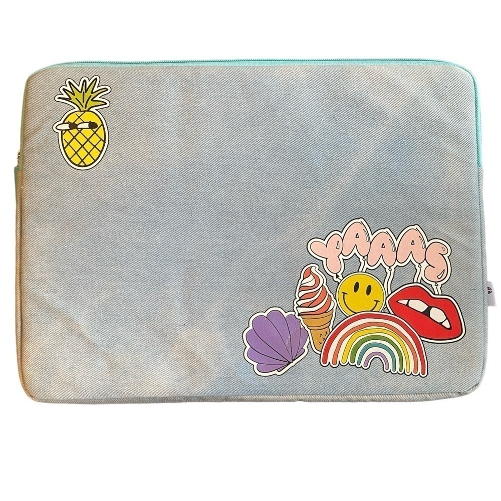 Yoobi Denim Doodle 13 Inch Laptop or Tablet Sleeve